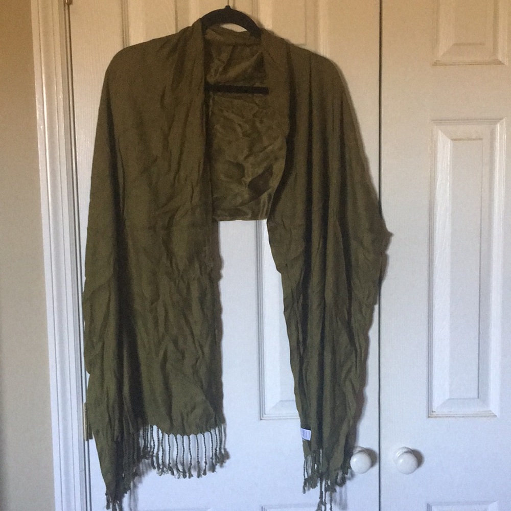 Olive green scarf